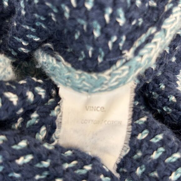 Vince Women Pullover Knit Sweater Size Medium Cotton C032 -15 - Picture 8 of 15
